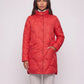 Lightweight Mid-Length Puffer Jacket with Wave Quilting