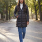 Lightweight Fitted Puffer Jacket with Detachable Hood