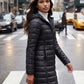 Lightweight Fitted Puffer Jacket with Detachable Hood