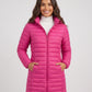 Lightweight Fitted Puffer Jacket with Detachable Hood
