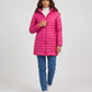 Lightweight Fitted Puffer Jacket with Detachable Hood