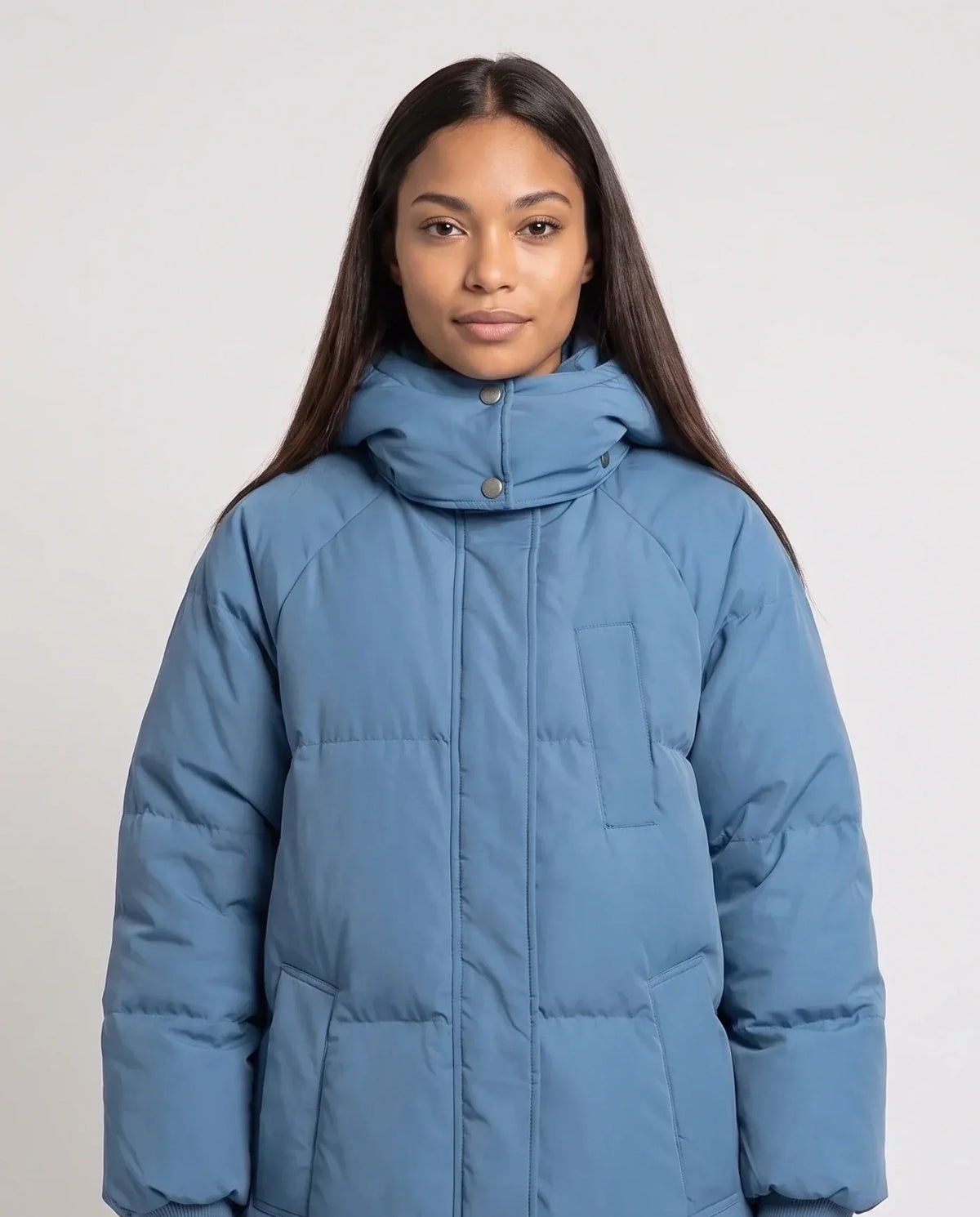 Long Hooded Puffer Jacket