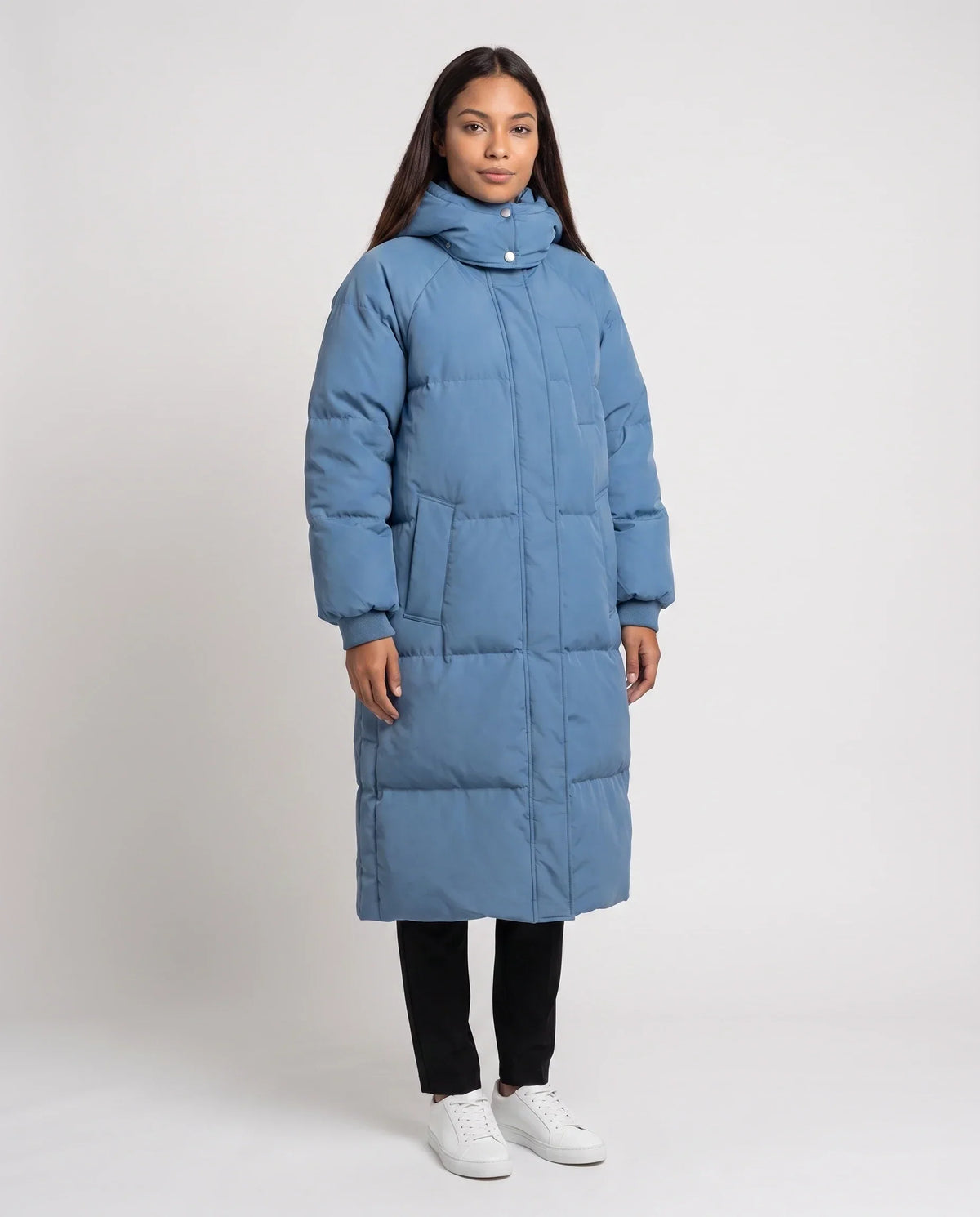 Long Hooded Puffer Jacket