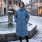 Long Hooded Puffer Jacket