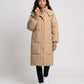 Long Hooded Puffer Jacket