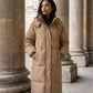 Long Hooded Puffer Jacket