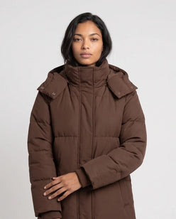 Long Hooded Puffer Jacket