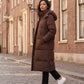 Long Hooded Puffer Jacket