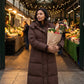 Long Hooded Puffer Jacket