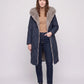 Long Puffer Jacket with Faux Fur-Lined Hood