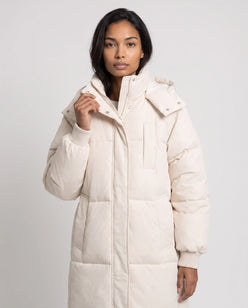 Long Hooded Puffer Jacket