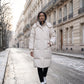 Long Hooded Puffer Jacket