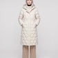 Long Hooded Puffer Jacket with Detachable Sleeves