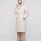 Long Hooded Puffer Jacket with Detachable Sleeves