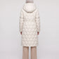 Long Hooded Puffer Jacket with Detachable Sleeves