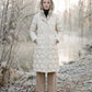 Long Hooded Puffer Jacket with Detachable Sleeves