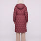 Long Hooded Puffer Jacket with Detachable Sleeves