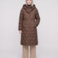Long Hooded Puffer Jacket with Detachable Sleeves