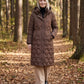 Long Hooded Puffer Jacket with Detachable Sleeves