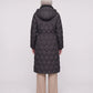 Long Hooded Puffer Jacket with Detachable Sleeves