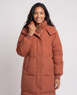 Long Hooded Puffer Jacket