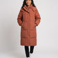 Long Hooded Puffer Jacket