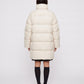 Long Cocoon Puffer Jacket with Funnel Collar