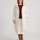 Long Water-Repellent Puffer Jacket with Hood Collar