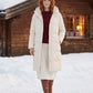 Long Water-Repellent Puffer Jacket with Hood Collar