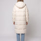 Long Water-Repellent Puffer Jacket with Patch Pockets