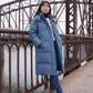 Long Oversized Hooded Puffer Jacket