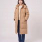 Long Oversized Hooded Puffer Jacket