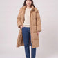 Long Oversized Hooded Puffer Jacket