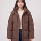 Long Oversized Hooded Puffer Jacket