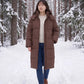 Long Oversized Hooded Puffer Jacket