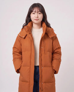 Long Oversized Hooded Puffer Jacket