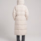 Long Oversized Puffer Jacket with Funnel Collar and Hood