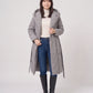 Long Oversized Wrap Puffer Coat with Hood