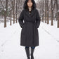 Long Oversized Wrap Puffer Coat with Hood