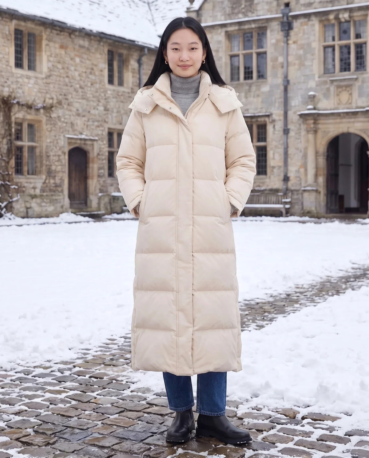 Maxi Hooded Puffer Coat