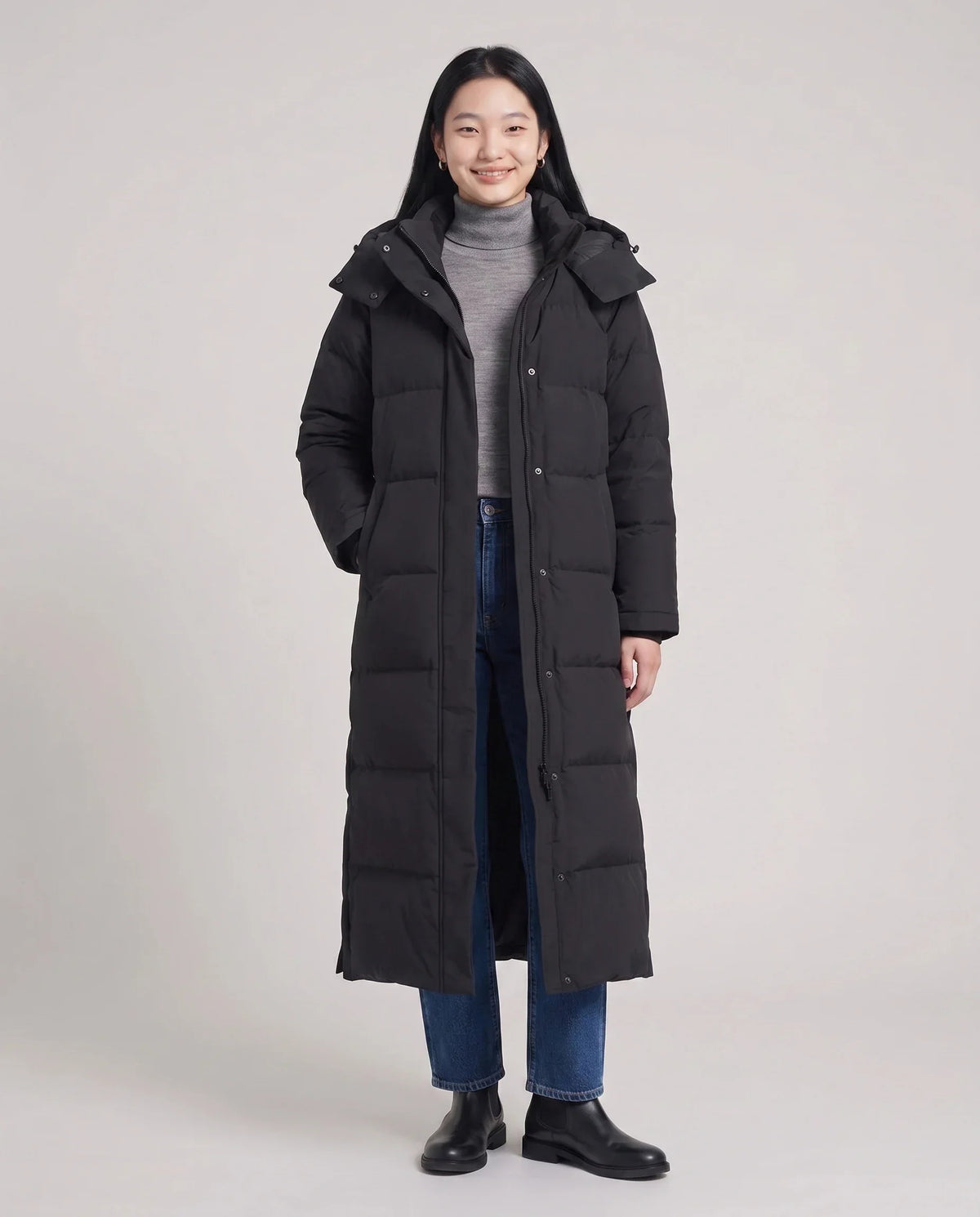 Maxi Hooded Puffer Coat