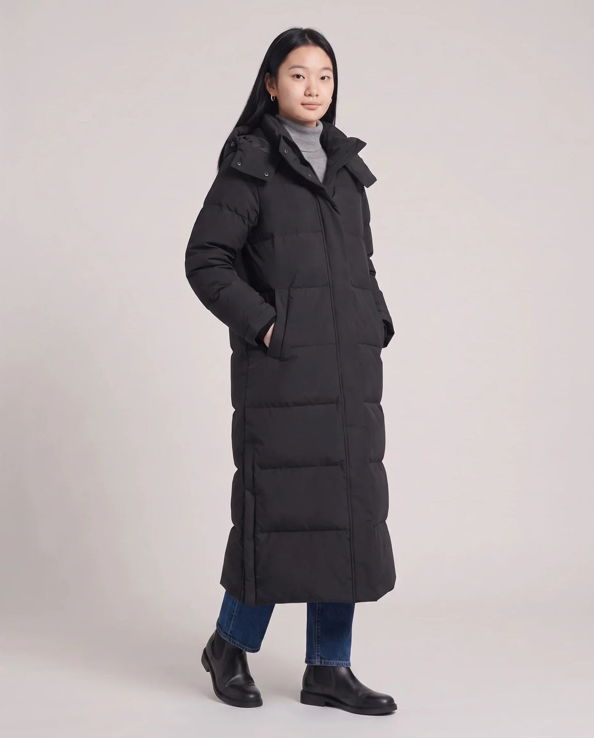Maxi Hooded Puffer Coat