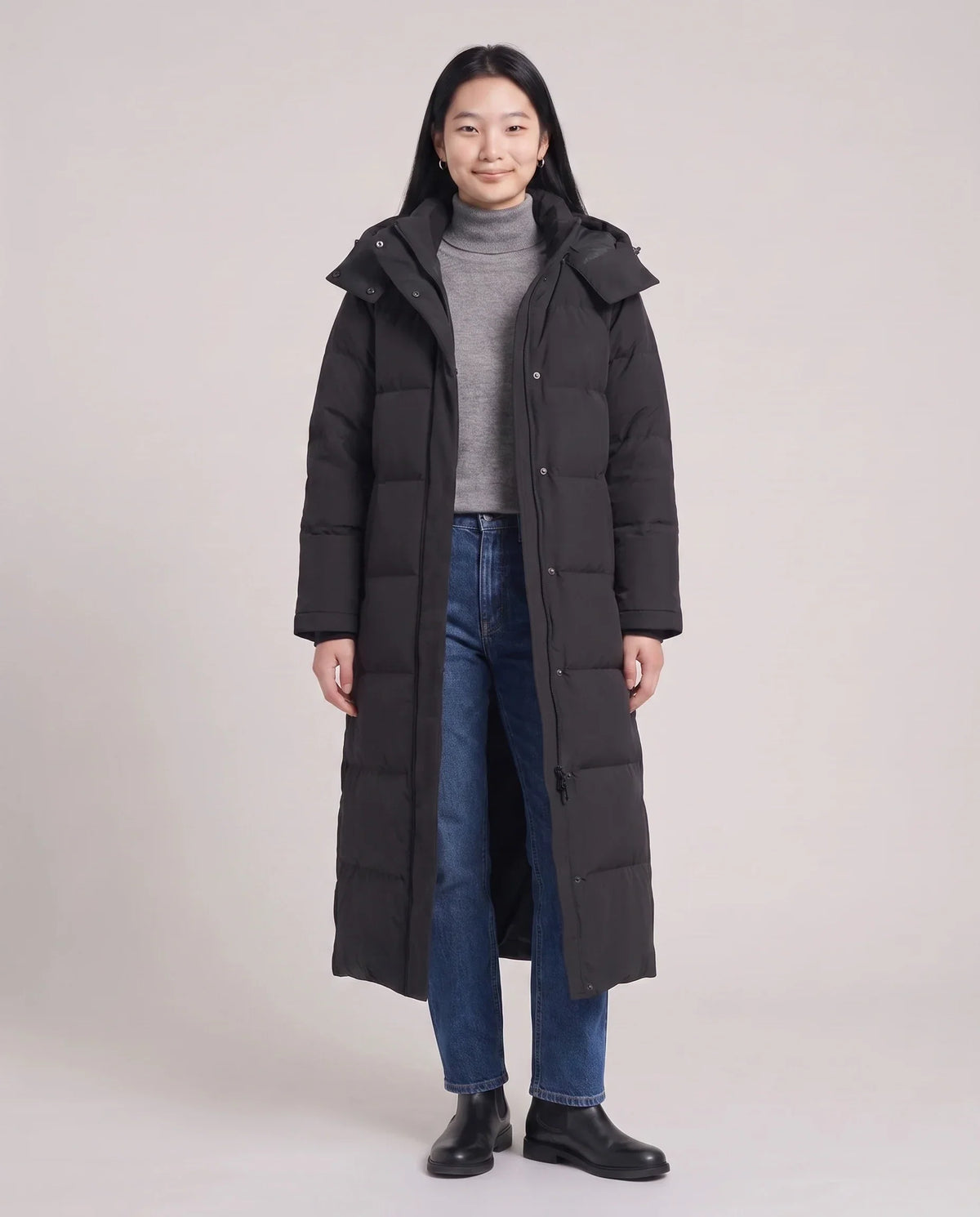 Maxi Hooded Puffer Coat
