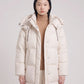 Maxi Oversized Hooded Puffer Jacket with Poppers