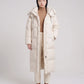 Maxi Oversized Hooded Puffer Jacket with Poppers