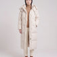 Maxi Oversized Hooded Puffer Jacket with Poppers