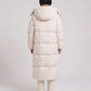 Maxi Oversized Hooded Puffer Jacket with Poppers