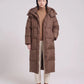 Maxi Oversized Hooded Puffer Jacket with Poppers