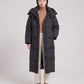 Maxi Oversized Hooded Puffer Jacket with Poppers