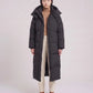 Maxi Oversized Hooded Puffer Jacket with Poppers